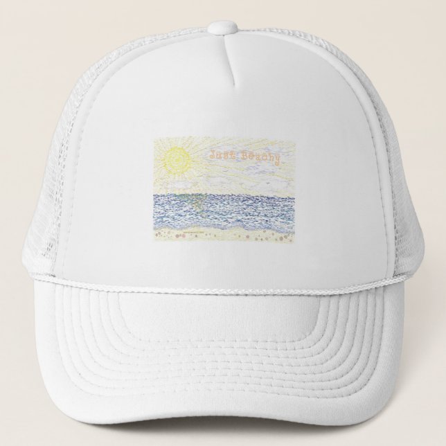 Casquette Juste pour la plage (Devant)
