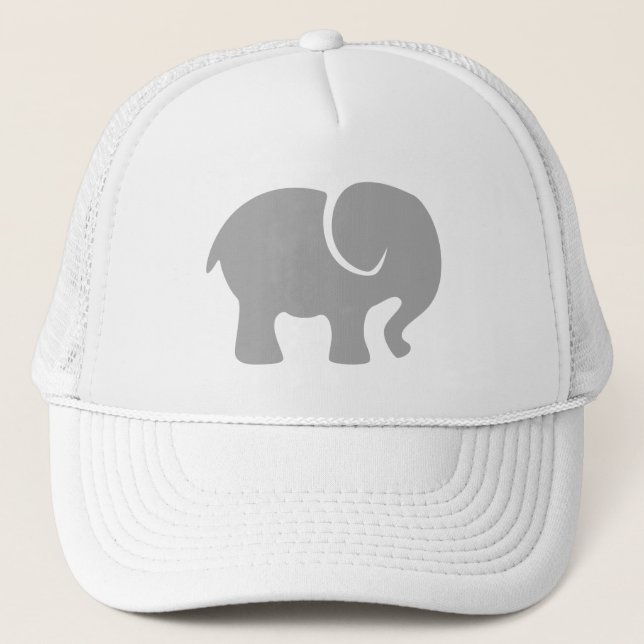 Casquette Juste un éléphant gris (Devant)