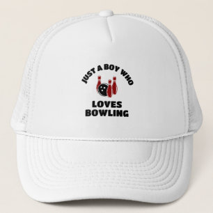 Casquette Juste un garçon qui aime le bowling