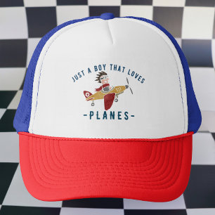Casquette Juste un garçon qui aime les avions, Pilote drôle