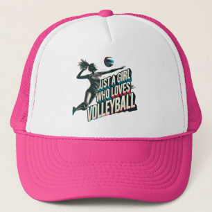 Casquette Juste une fille qui aime le volley-ball 