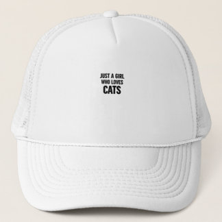 Casquette Juste une fille qui aime les chats – Amour de chat