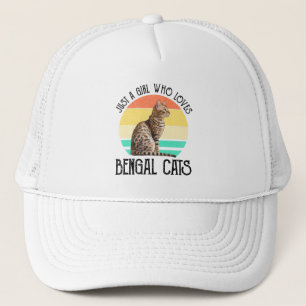 Casquette Juste une fille qui aime les chats du Bengale