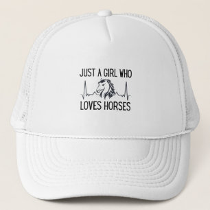 Casquette Juste Une Fille Qui Aime Les Chevaux