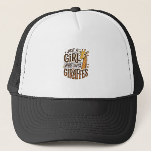Casquette Juste une fille qui aime les girafes T-Shirt vinta