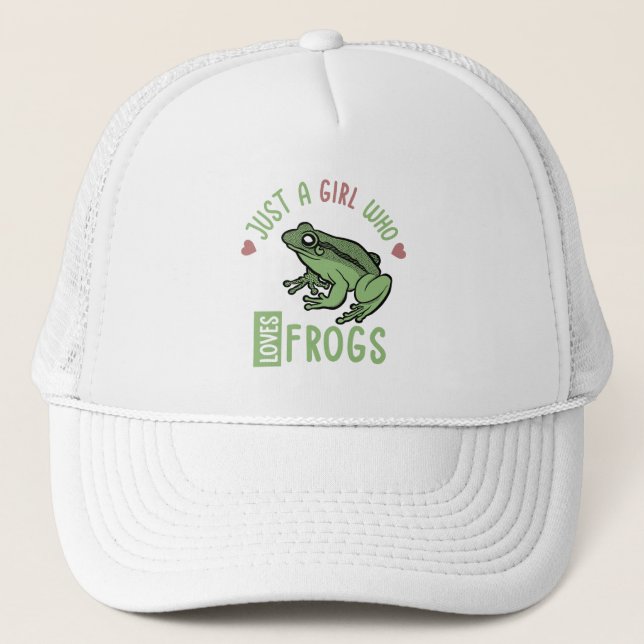 Casquette Juste une fille qui aime les grenouilles Cadeaux a (Devant)