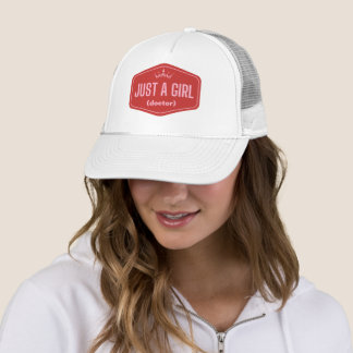 Casquette Juste une fille - remplir le blanc- Féministe