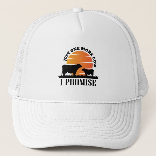 Casquette Juste Une Vache De Plus Je Promets Cadeau Pour Les (Devant)