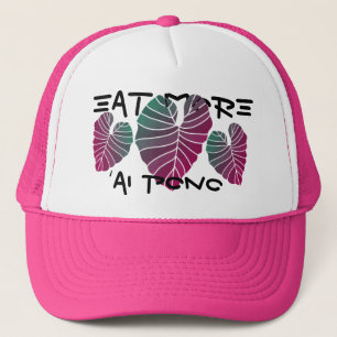 Casquette KALO KRUAI PONO EAT MORE in PINK Trucker Hat