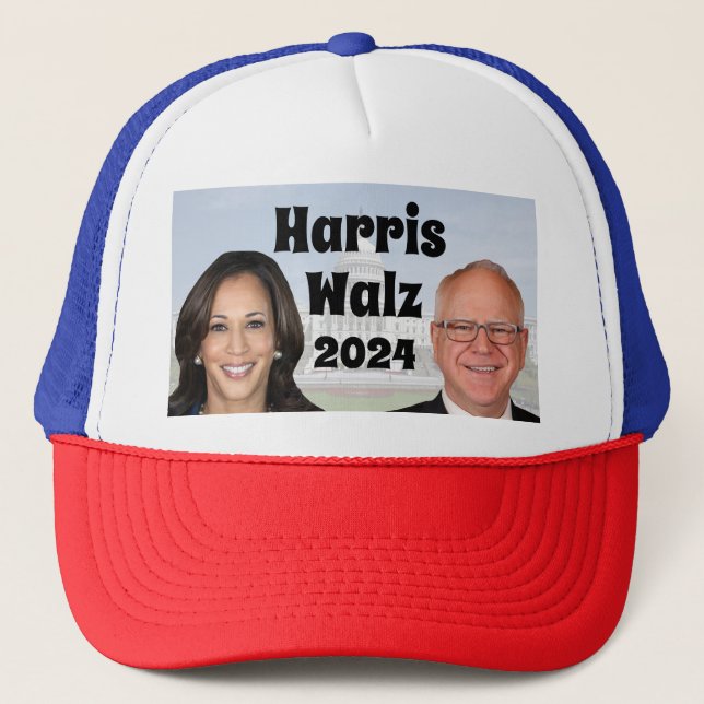 Casquette Kamala Harris et Tim Walz 2024 (Devant)