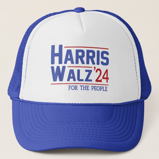 Casquette Kamala Harris Tim Walz Valse Pour Le Peuple 2024 (Devant)