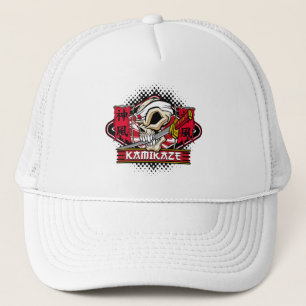 Casquette Kamikaze Skull With Japanese Sword