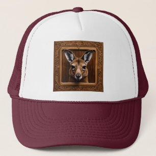 Casquette Kangaroo en bois 3D australien