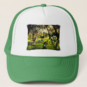 Casquette Kangourou Koala Wombat Émeu Cyclisme Drôle