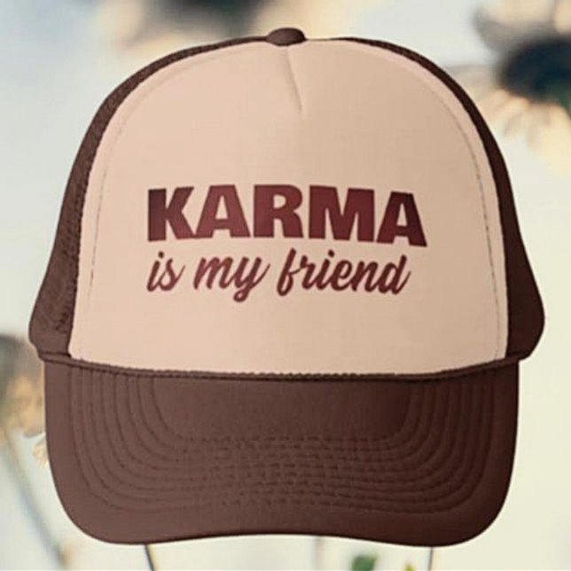 Casquette Karma Est Mon Ami (Créateur téléchargé)