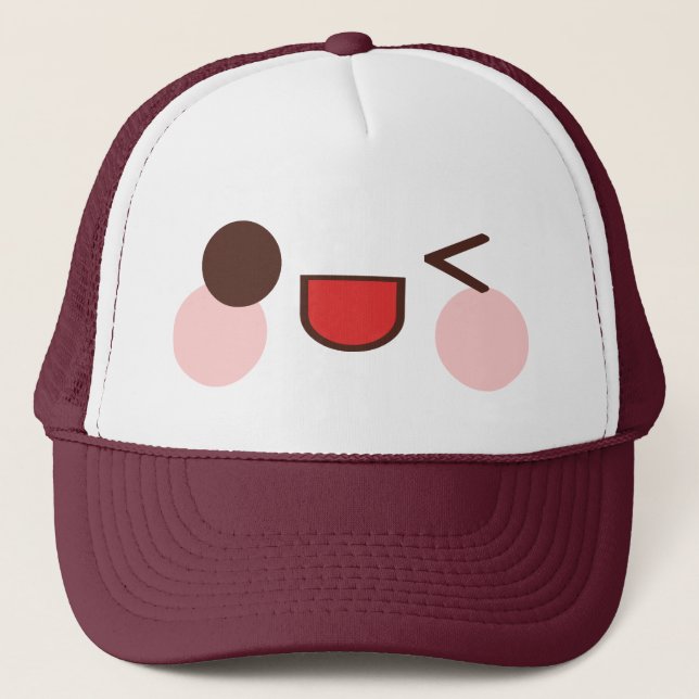 Casquette Kawaii Rave Venteuse Visage (Devant)