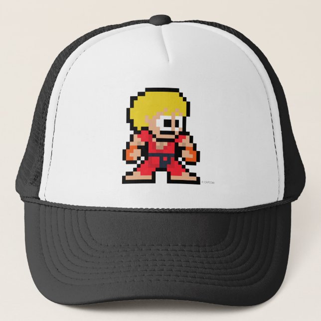 Casquette Ken à 8 bits (Devant)