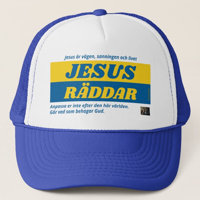 Casquette Keps — Jesus räddar (Devant)