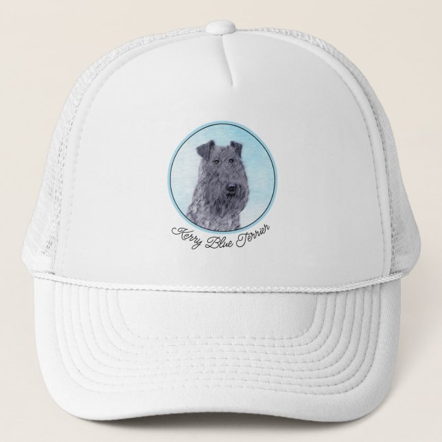 Casquette Kerry Blue Terrier peinture mignonne Chien d'origi (Devant)