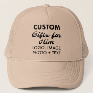 Casquette Khaki Trucker Chapeau cadeaux personnalisés pour l