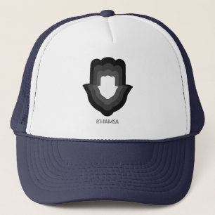 Casquette Khamsa Hand Trucker Hat B&W