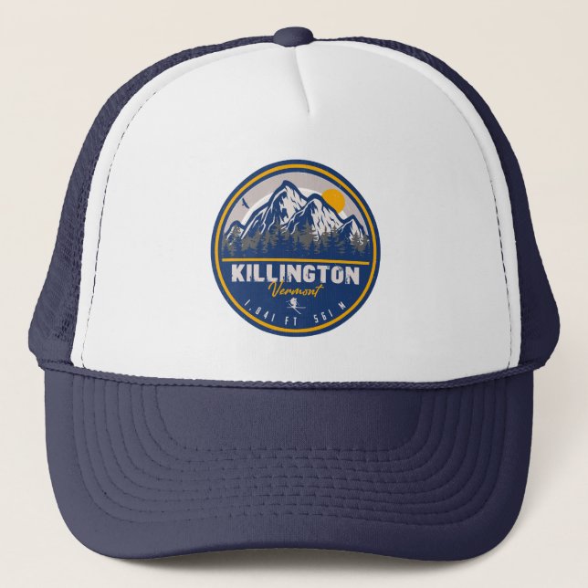 Casquette Killington Vermont Retro Sunset Ski Souvenirs 80s (Devant)