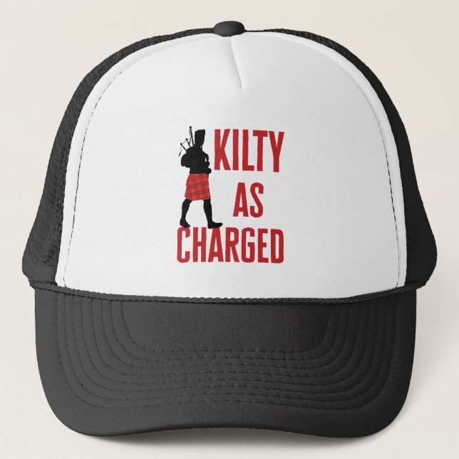 Casquette Kilty en charge drôle Kilt Wearer Pun Joke (Devant)