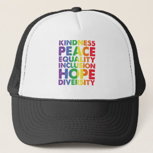 Casquette Kindness Peace Equality Love Inclusion Hope LGBT