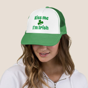 Casquette Kiss me I'm Irish clover Shamrock