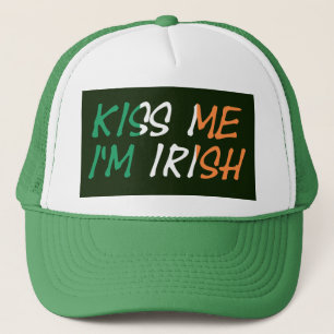 Casquette Kiss Me Je suis irlandais sur Irish Flag c'est