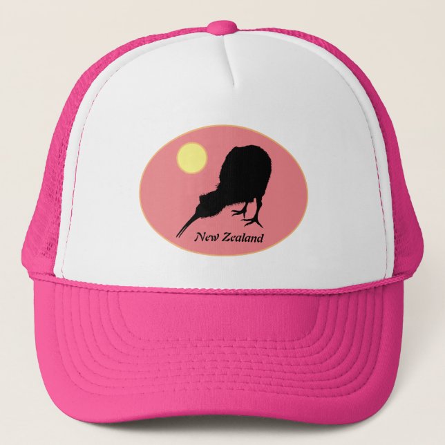 Casquette Kiwi Bird & Moon, Nouvelle-Zélande, Bro Fashion/ C (Devant)