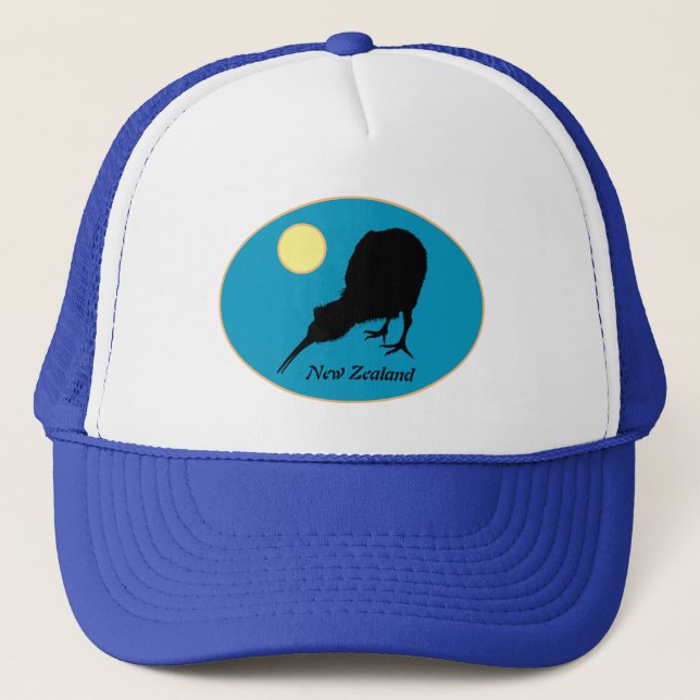 Casquette Kiwi Bird & Moon, Nouvelle-Zélande, Bro Fashion/ C (Devant)