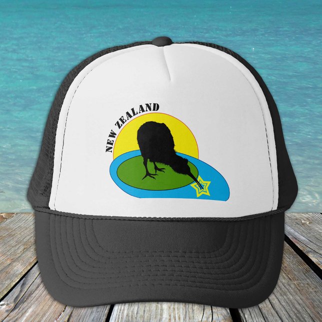 Casquette Kiwi - New Zealand Bird & Bro Fashion / Trucker Ha (Créateur téléchargé)