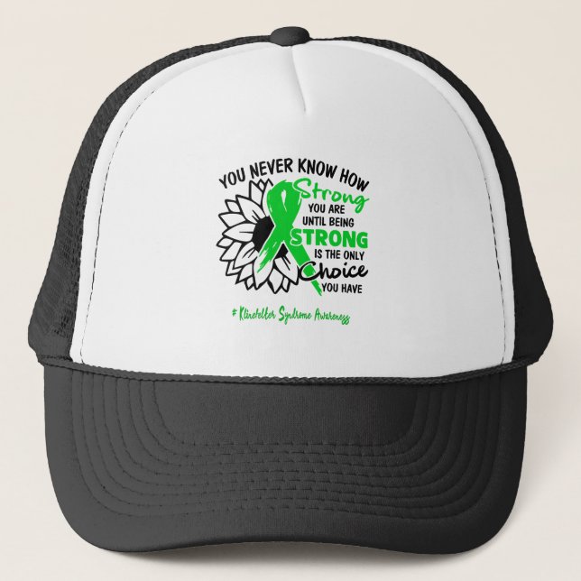 Casquette Klinefelter Syndrome Sensibilisation Ruban Support (Devant)