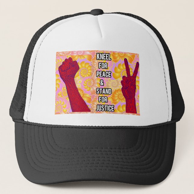 Casquette Kneel for Peace and Stand for Justice ( V2) (Devant)