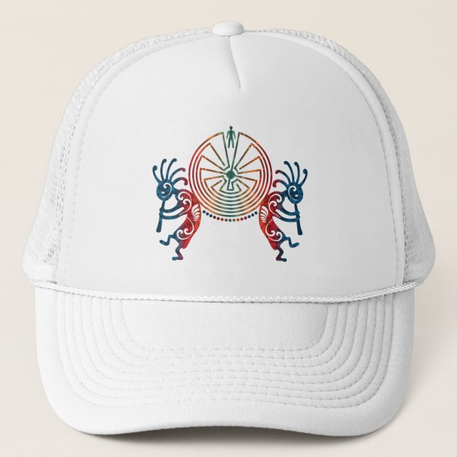 Casquette KOKOPELLI / L'HOMME DANS LE MAZE + vos idées (Devant)
