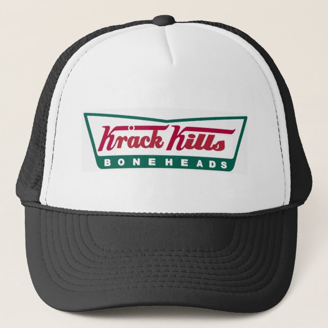 Casquette Krack tue des crétins ! (Devant)