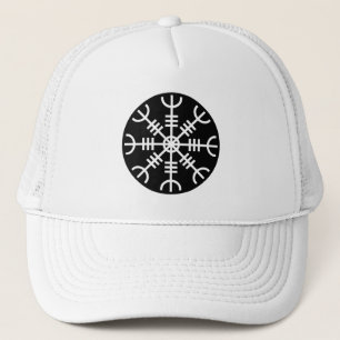 Casquette La barre d'Awe - Aegishjalmur (blanc sur noir)