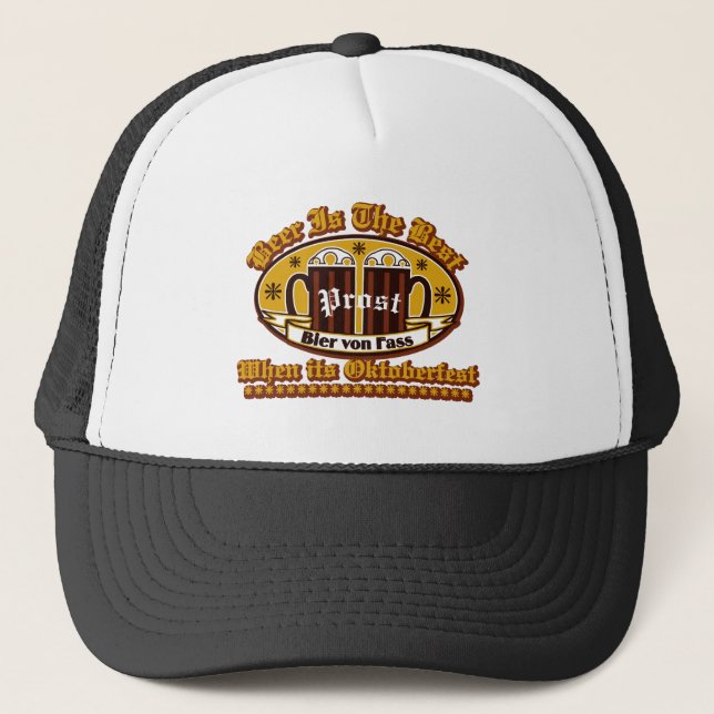 Casquette La Bière Est La Meilleure Lors De Son Oktoberfest  (Devant)