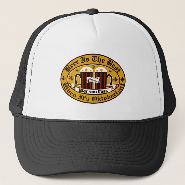 Casquette La Bière Est La Meilleure Lors De Son Oktoberfest (Devant)