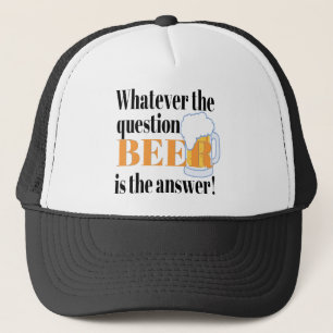 Casquette La bière est la réponse