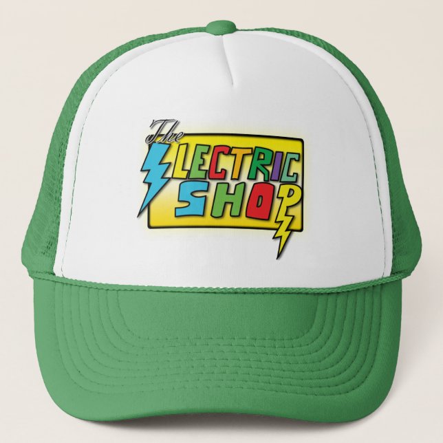 Casquette La boutique électrique (verte) (Devant)