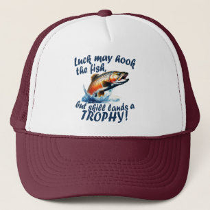 Casquette « La chance peut ferrer le poisson, mais la compét