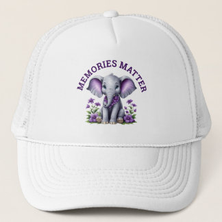 Casquette La conscience d'Alzheimer Les souvenirs comptent E