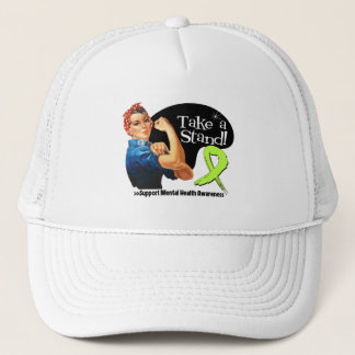 Casquette La conscience de santé mentale prennent un support