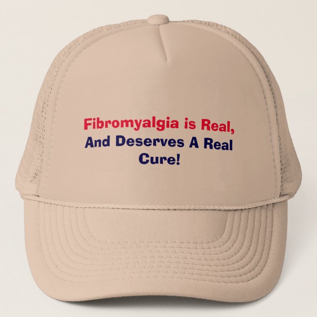 Casquette La fibromyalgie est vraie, et mérite un vrai (Devant)