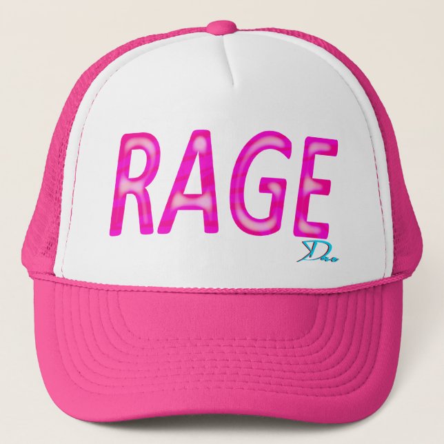Casquette La fille de rage (Devant)