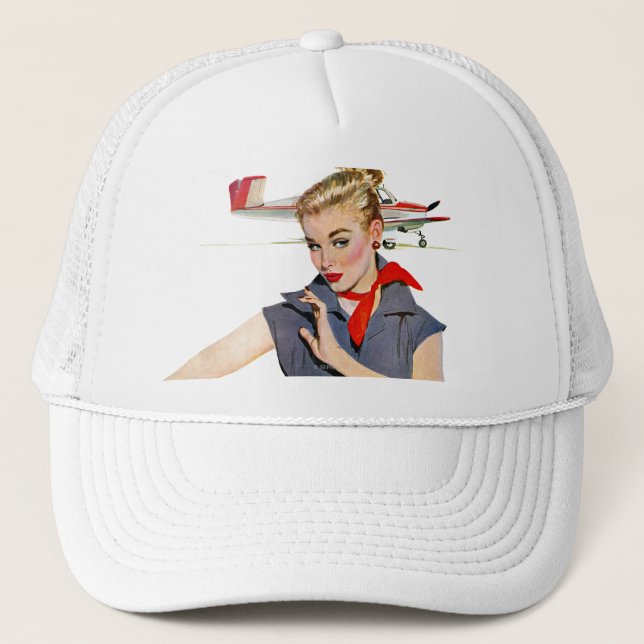 Casquette La fille qui a volé des avions (Devant)