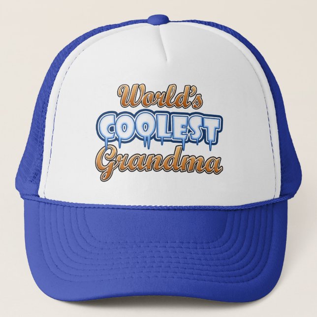 Casquette La grand-maman la plus fraîche du monde (Devant)