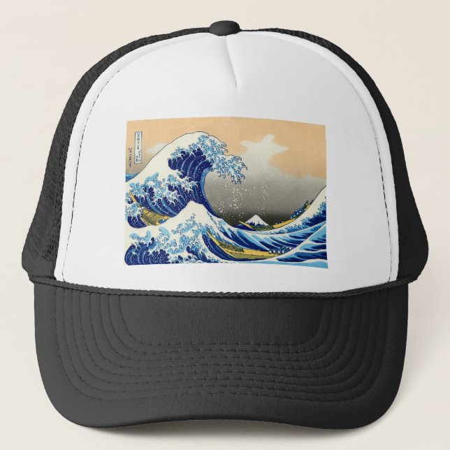 Casquette La grande vague - Hokusai (Devant)